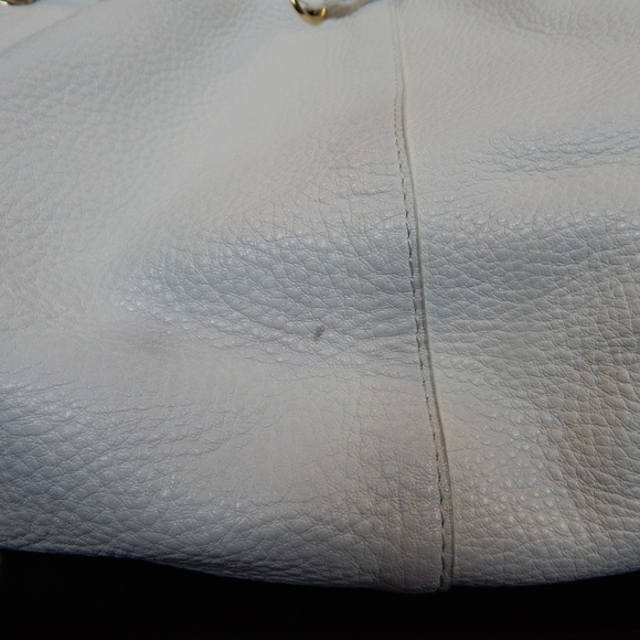 Elliott Lucca Large White Leather Handbag - Picture 7 of 8